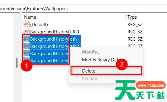 Win11删除背景图片历史记录方法 Win11删除背景图片历史记录方法
