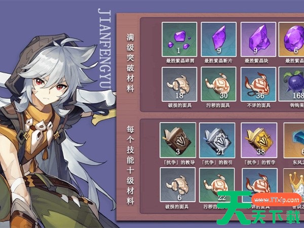 原神雷泽突破材料一览,50级必备材料最胜紫晶块汇总 原神雷泽突破材料一览,50级必备材料最胜紫晶块汇总