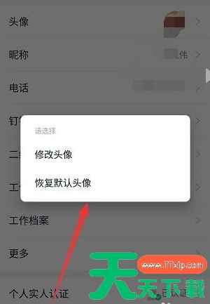 钉钉如何恢复默认头像?钉钉恢复默认头像的方法 钉钉如何恢复默认头像?钉钉恢复默认头像的方法