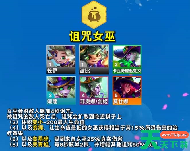 云顶之弈s12诅咒女巫羁绊介绍 云顶之弈s12诅咒女巫羁绊介绍